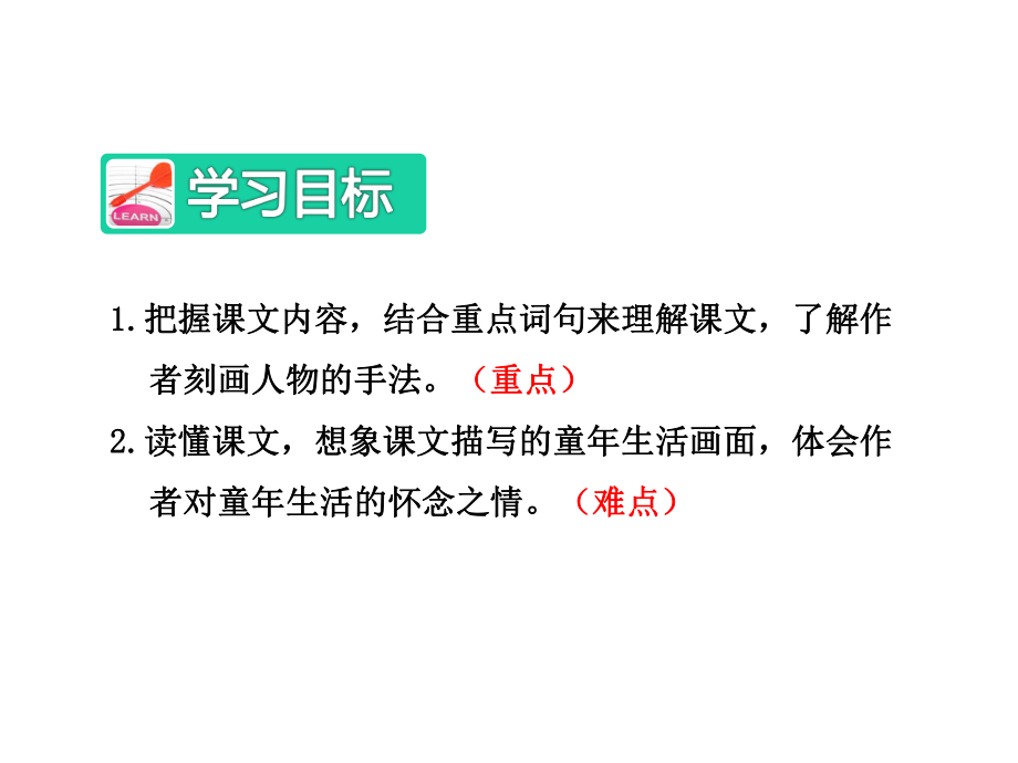 新人教版五年级语文下册优秀课件：6冬阳童年骆驼队（第2课时）.ppt_第2页