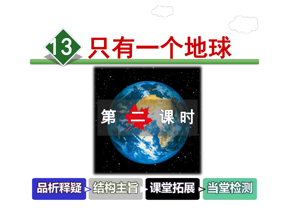 只有一个地球（第课时）(人教版六年级上册语文课件).ppt_第1页