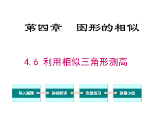 北师大版数学九上46-利用相似三角形测高课件.ppt