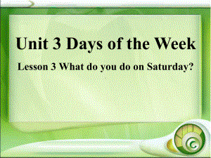 四年级英语上册Unit3Lesson3WhatdoyoudoonSaturday课课件.ppt--（课件中不含音视频）