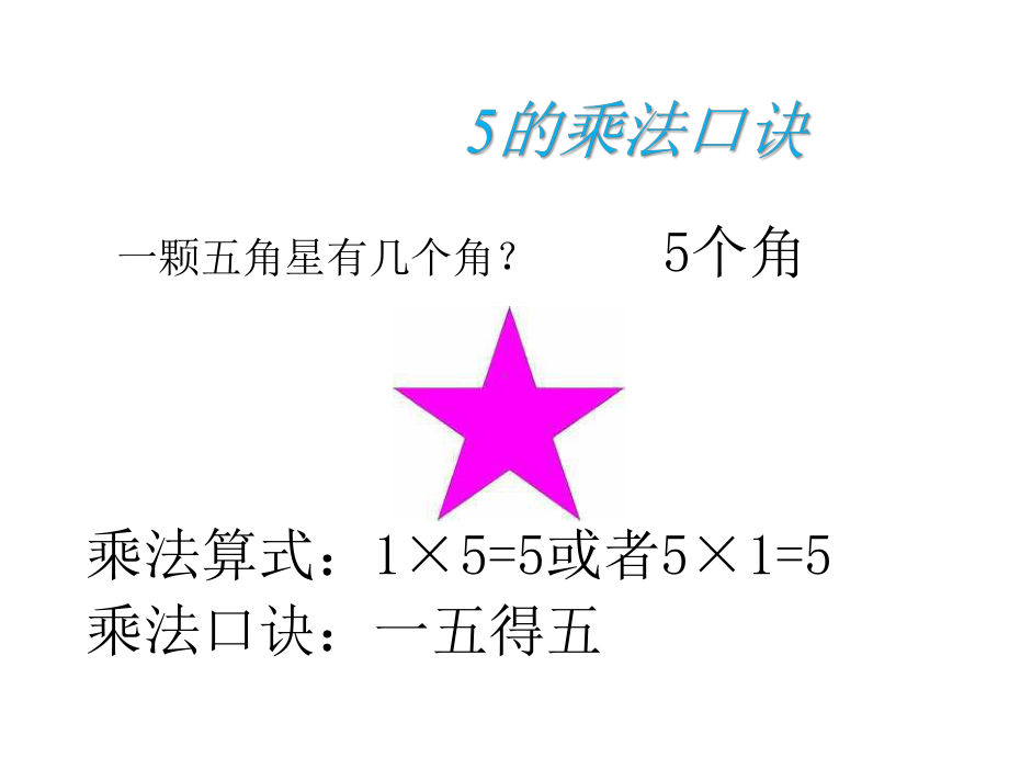 新冀教版数学二年级上册第三单元5的乘法口诀表优质课公开课课件.pptx_第2页