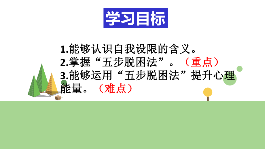 心理健康教育自我设限五步脱困发优质课件.pptx_第1页