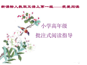 小学高年级批注式阅读指导课件.ppt