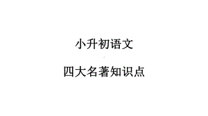 小升初语文总复习专题11四大名著复习完美课件.pptx