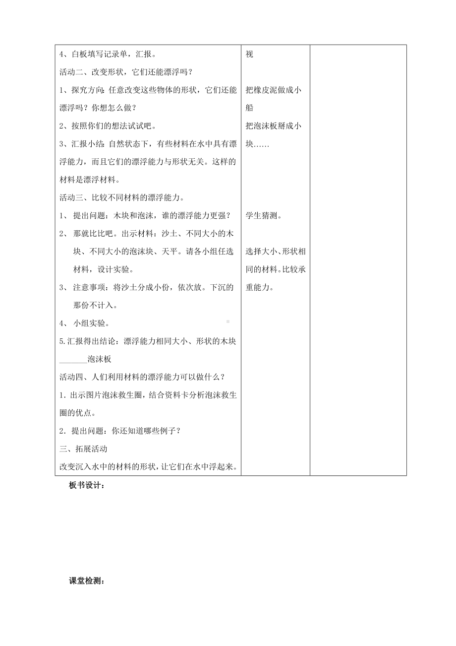 新青岛版小学科学六三学制五年级上册《18.材料的漂浮能力》教案.doc_第2页