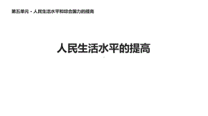 华东师大版八年级历史下册《16人民生活水平的提高》课件.ppt