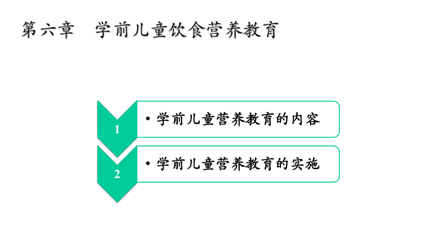 学前儿童健康教育与活动指导-第六章-学前儿童饮食营养教育课件.pptx_第1页