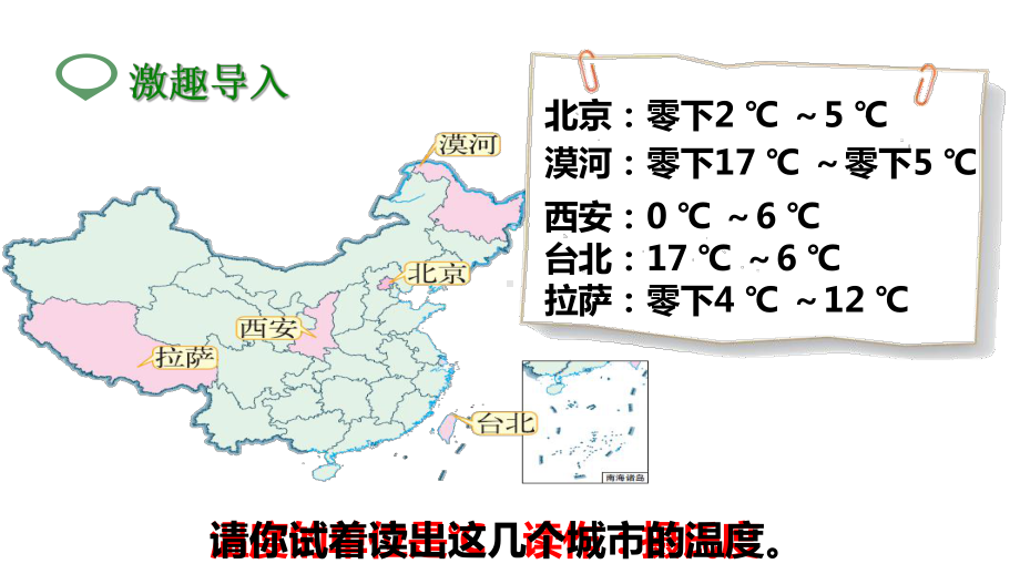 北师大版四年级数学上册温度课件.pptx_第2页