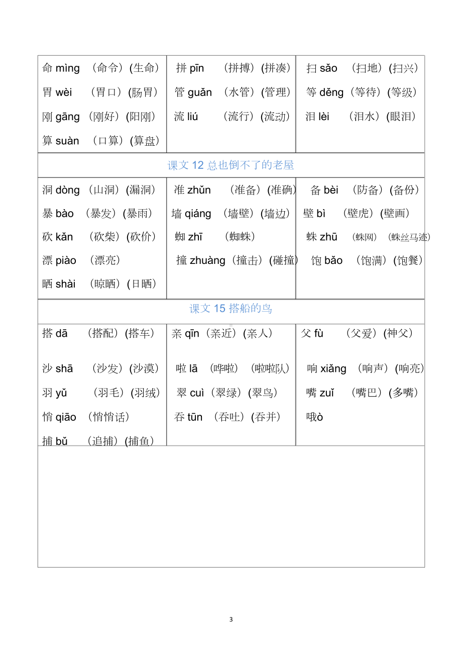 03 三年级上册 写字表组词.doc-统编版小学语文_第3页