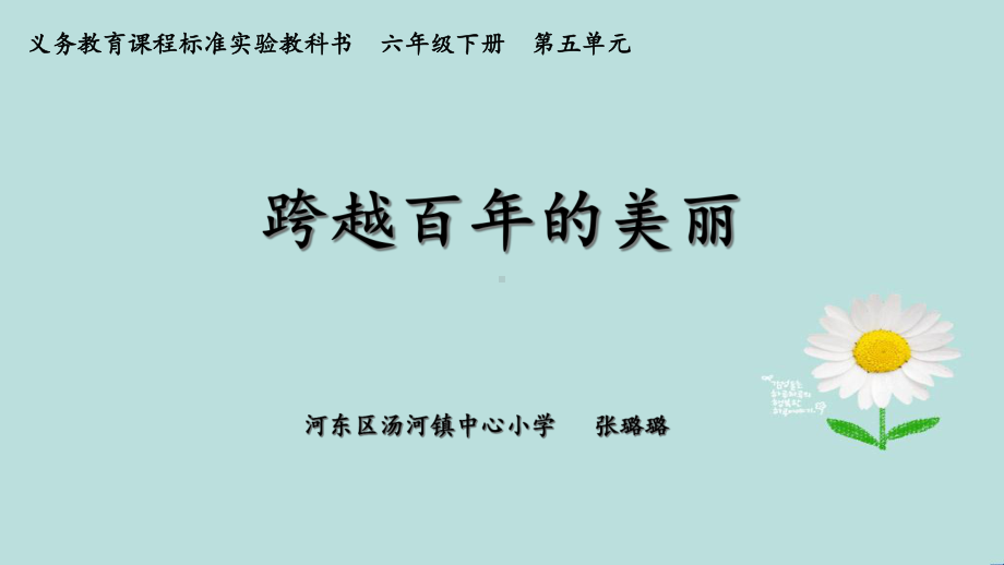 新人教版小学语文六年级下册《跨越百年的美丽》课件.ppt_第3页