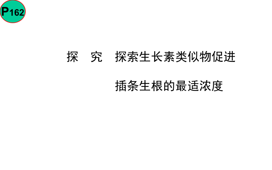 探究生长素类似物促进插条生根的最适浓度课件.pptx_第1页