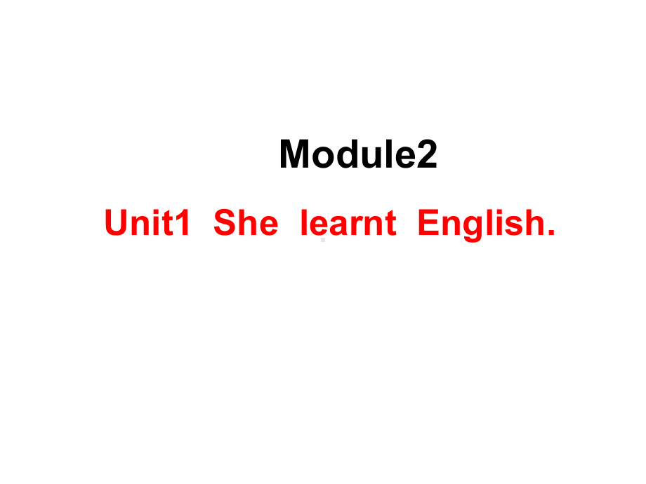 外研版(三起)五年级下册英语M2U1-She-learnt-English(共20张)课件.ppt--（课件中不含音视频）--（课件中不含音视频）_第1页