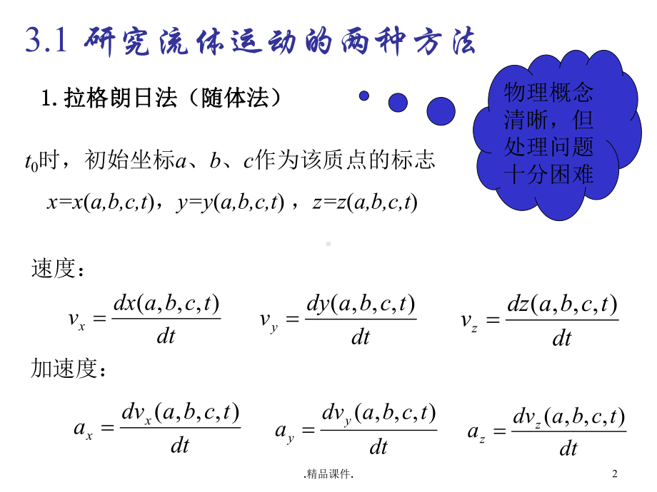 流体力学-第三章-流体动力学整理课件.ppt_第2页