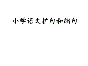 小学语文扩句和缩句-课件.ppt