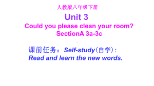 新目标人教版八年级英语下册《Unit-3-Could-you-please-clean-your-room？》SectionA-3a-3c课件.ppt--（课件中不含音视频）