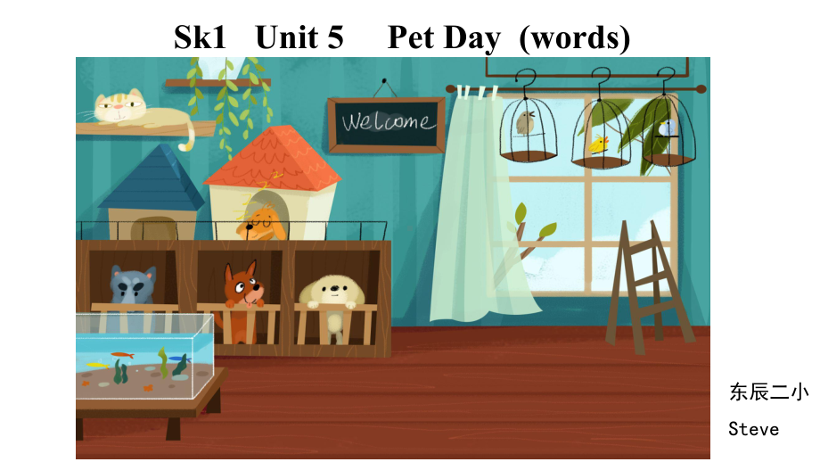 小学英语公开课--Sk1--Unit-5-Pet-Day-(words)-课件.pptx（无音视频素材）_第1页