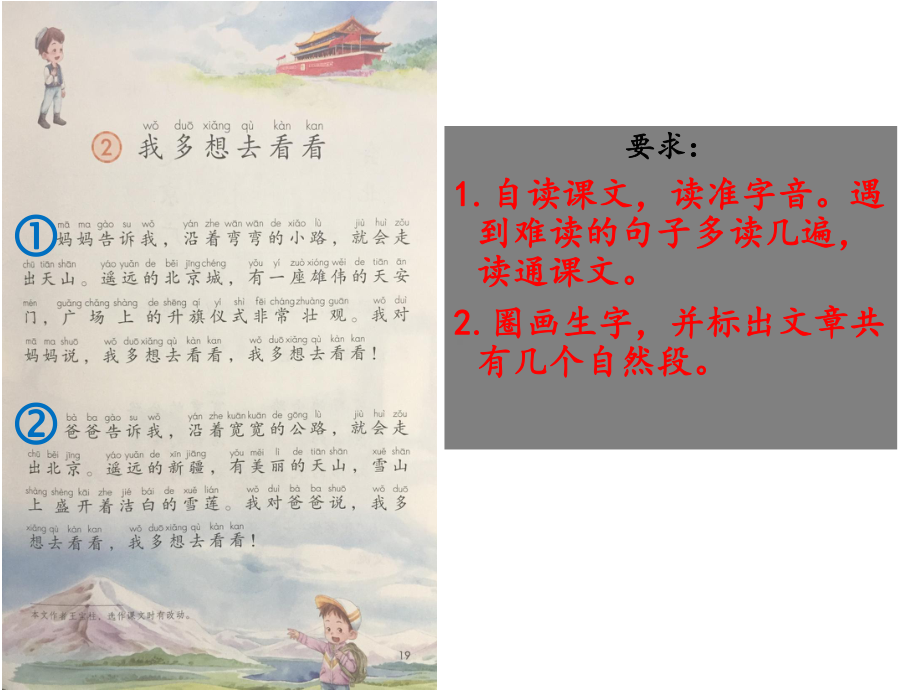 新编部编本新人教版一年级语文下册部编本-一下《我多想去看看》-课件.ppt_第2页