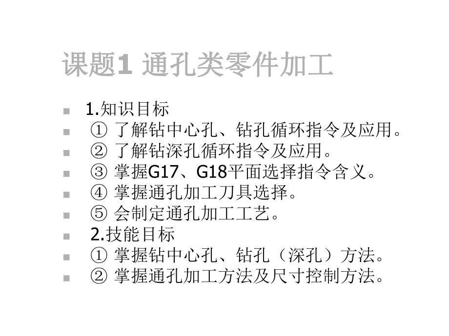 数控车(铣)床编程与操作课题1-通孔类零件加工课件.ppt_第1页