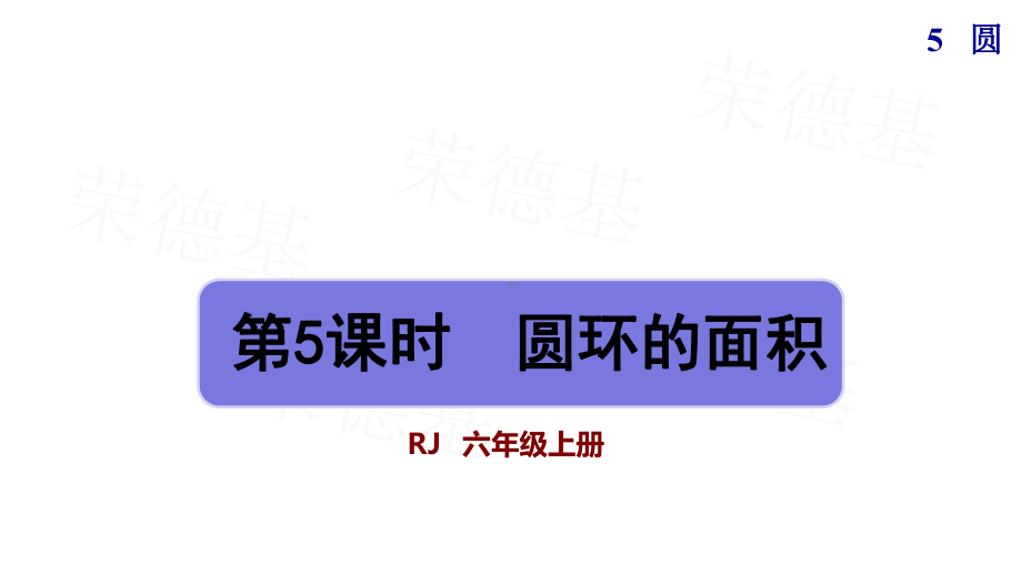 圆环的面积人教版六年级数学上册课件.pptx_第1页