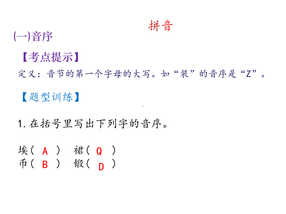 小学语文人教版六年级下册归类复习课件之拼音.pptx_第1页