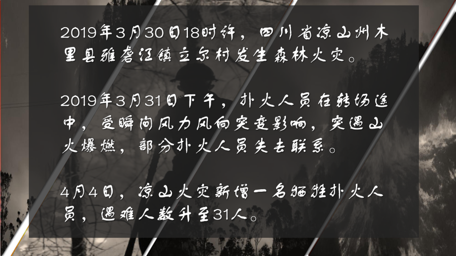 四川凉山森林大火(共20张)课件.pptx_第1页