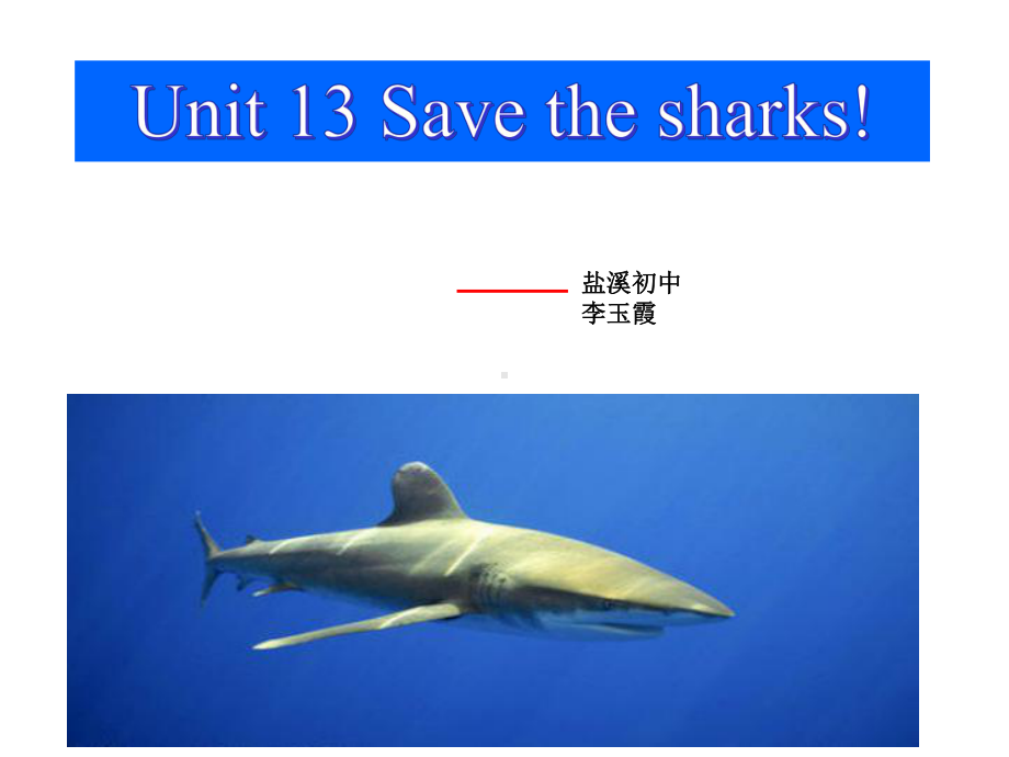 微课savetheshark-完整课件.pptx_第1页