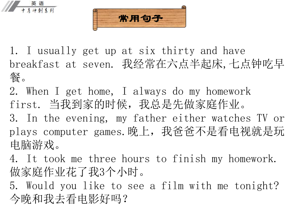 广东省中考英语冲刺复习话题专题训练日常生活课件.ppt_第3页