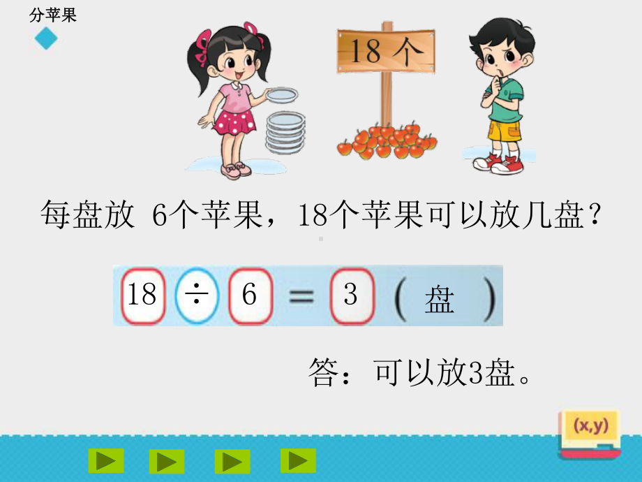 新北师大版数学小学二年级下册《分苹果》公开课优质课课件.ppt_第3页