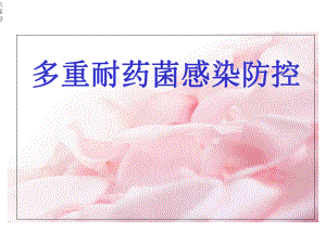 多重耐药菌感染防控-课件.ppt