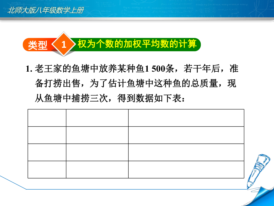 北师大版初二数学上册《612-加权平均数的应用》课件.ppt_第2页