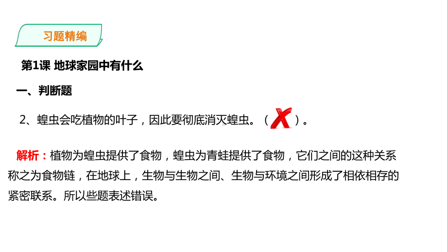 新教科版小学科学二年级上册科学第一单元-习题精编(含解析)-课件.ppt_第3页