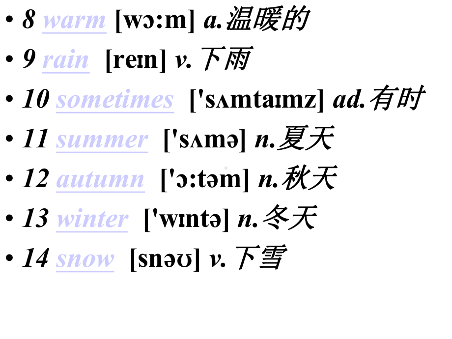 新概念英语第一册Lesson-51-A-pleasant-climate课件(共43张).pptx--（课件中不含音视频）_第3页