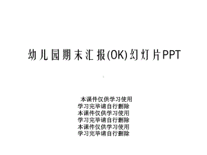 幼儿园期末汇报(OK)幻灯片课件.ppt