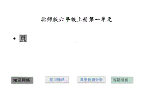 北师大小学数学六年级上册课件：第一单元圆复习课件.pptx