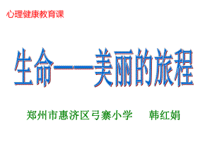 心理健康《生命美丽的旅程》课件.ppt