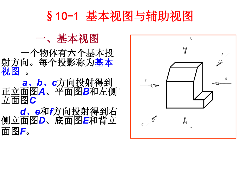 土木工程制图讲义工程形体表达方法篇课件.ppt_第3页