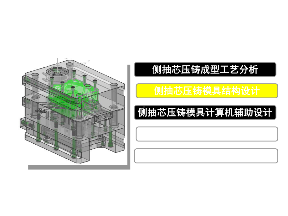 压铸模具设计与制造单元3-2-1侧抽芯压铸模具结构设计课件.ppt_第2页