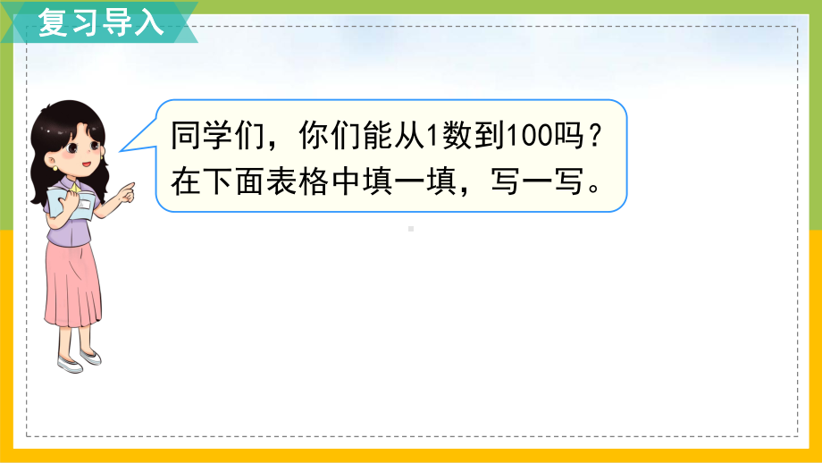 北师大版一年级数学下册第三单元第6课时《做个百数表》集体备课课件.ppt_第2页