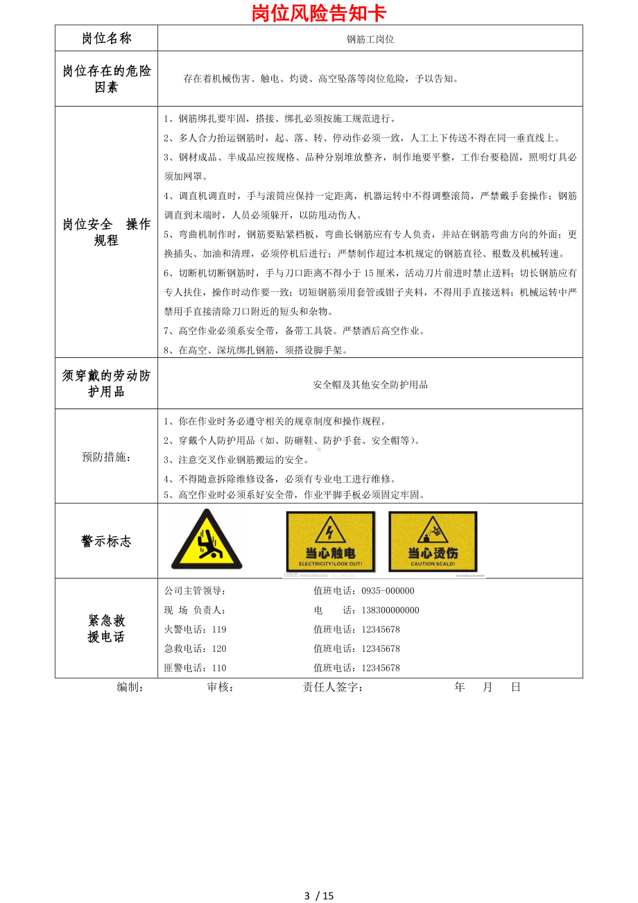 建设施工岗位风险告知卡(参考1）参考模板范本.doc_第3页