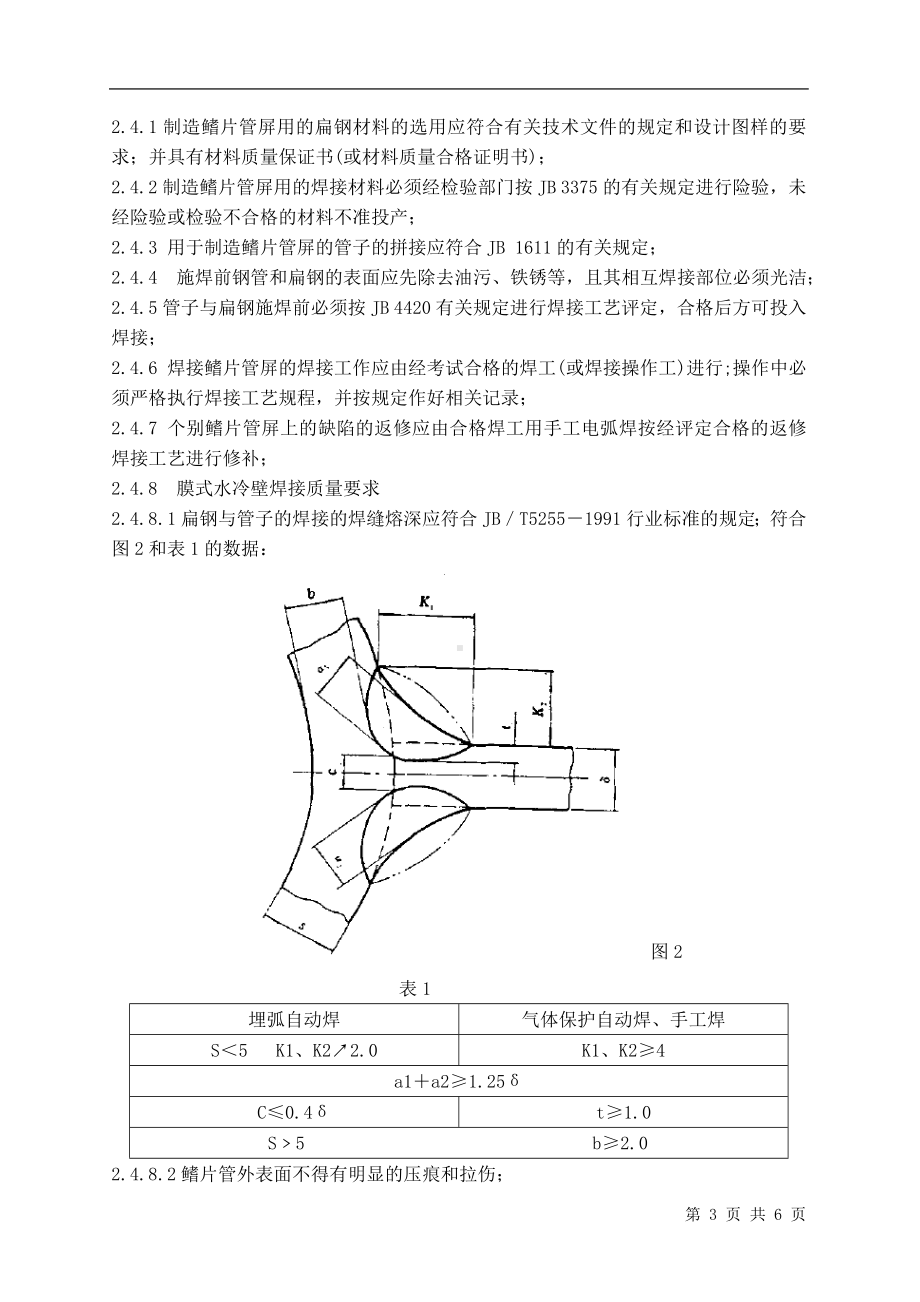 锅炉膜式水冷壁管屏制作技术要求参考模板范本.doc_第3页