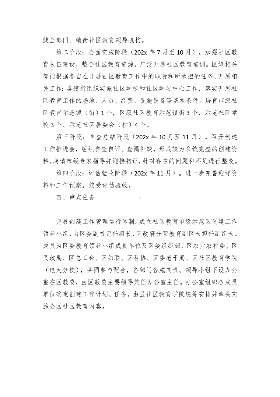 创建社教育示范工作方案（示范文本）.docx_第2页