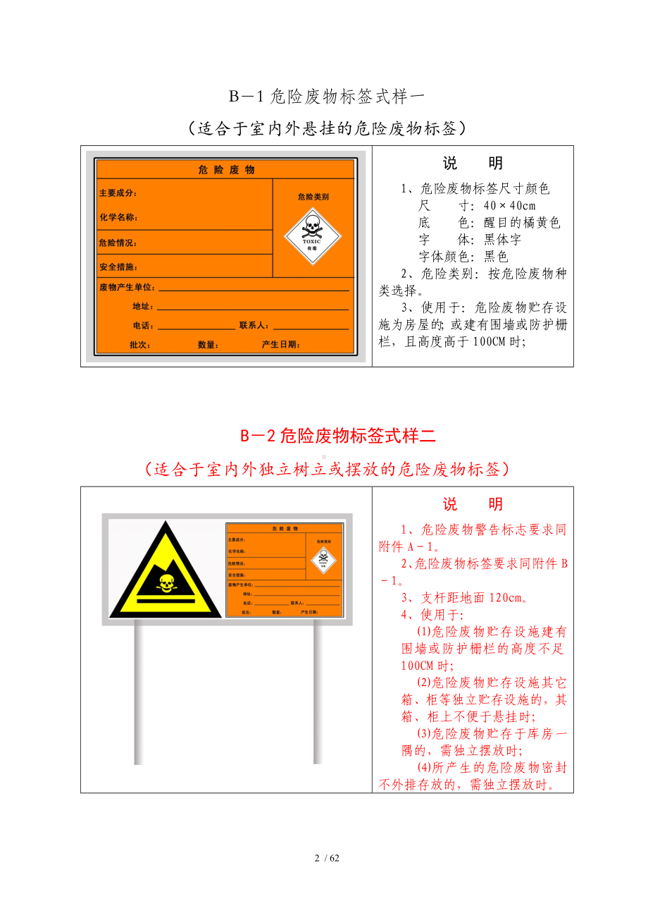 企业危险废物标志牌式样范本参考模板范本.doc_第2页