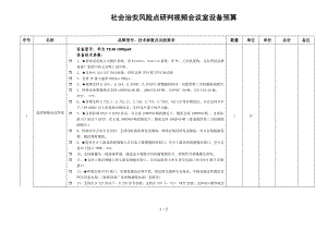 视频会议室设备预算参考模板范本.doc