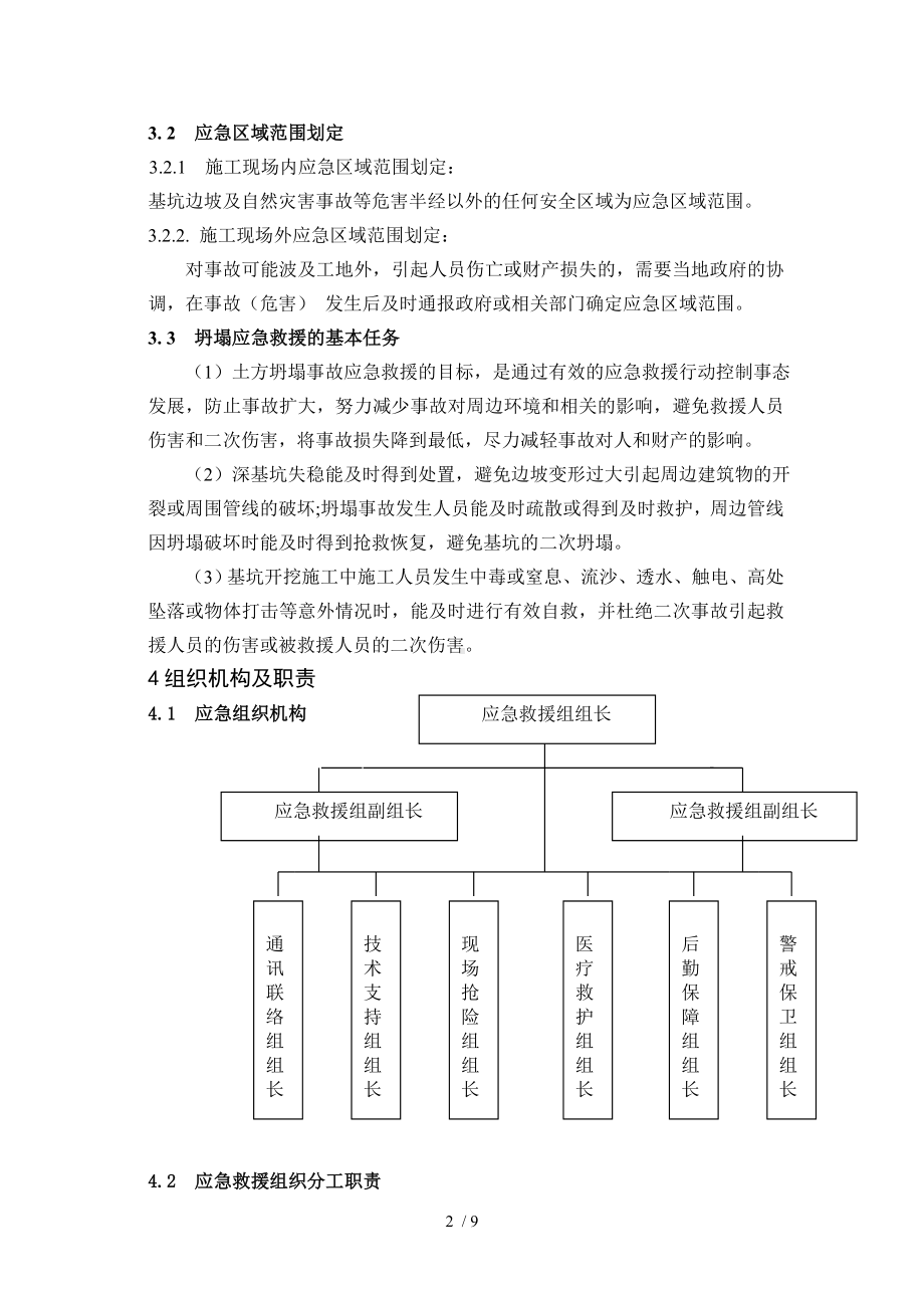 土方坍塌应急预案范本参考模板范本.doc_第2页