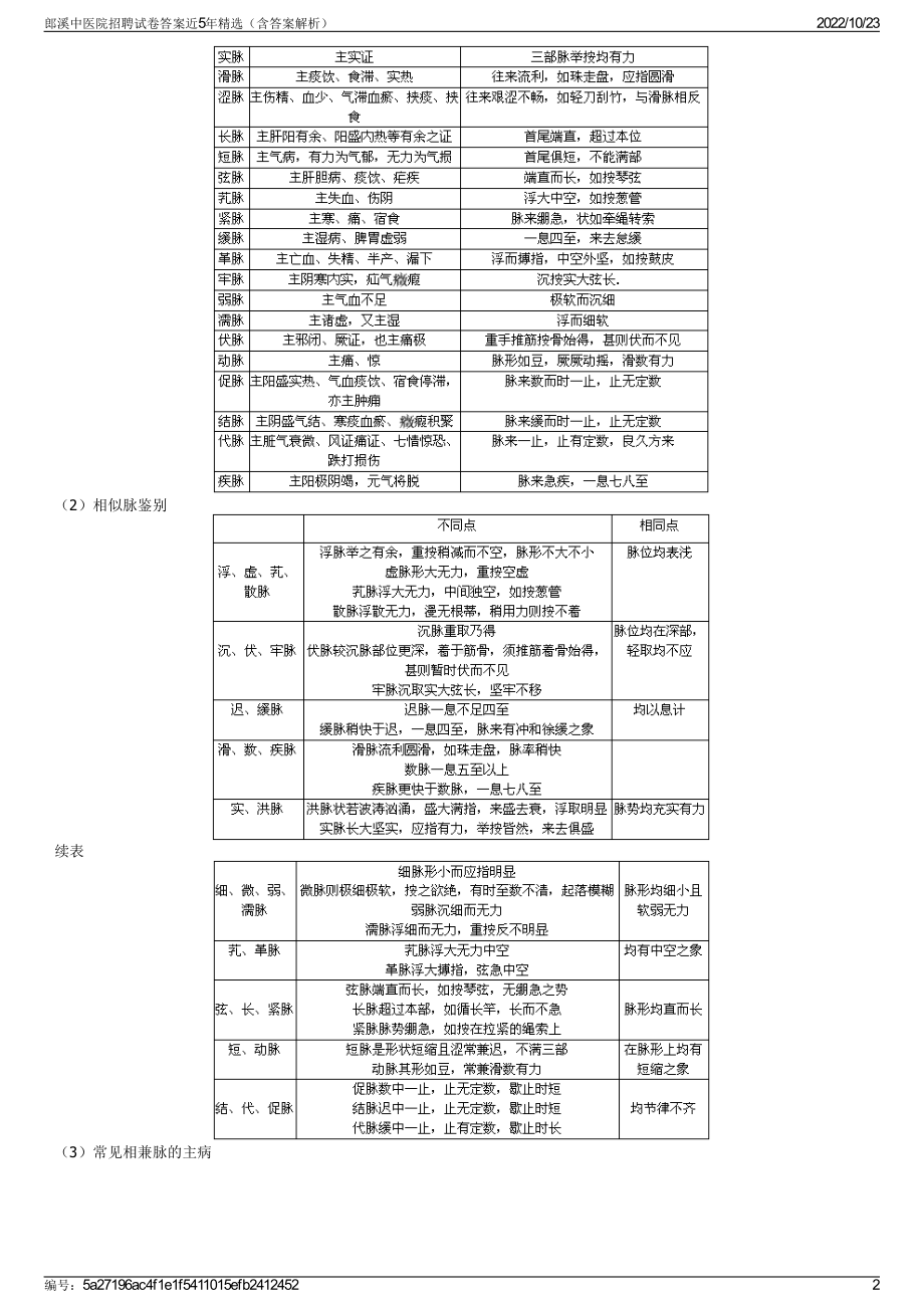 郎溪中医院招聘试卷答案近5年精选（含答案解析）.pdf_第2页