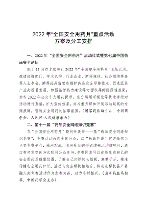 2022年“全国安全用药月”重点活动方案及分工安排.pdf