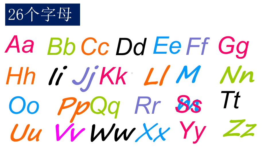 26个字母的学习（ppt课件）-2022新人教新目标版七年级上册《英语》.ppt_第3页