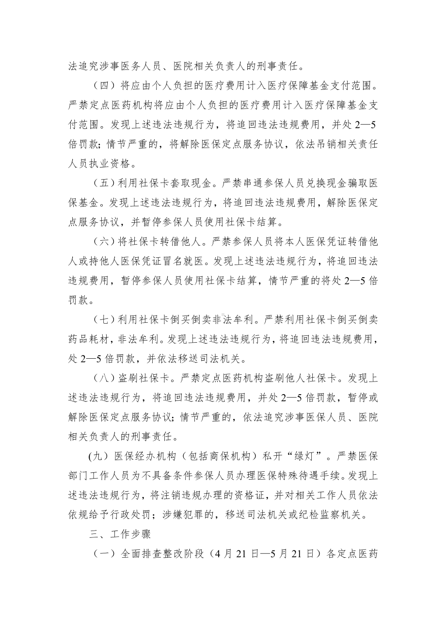 打击医疗保险欺诈保专项行动实施方案（示范文本）.docx_第2页