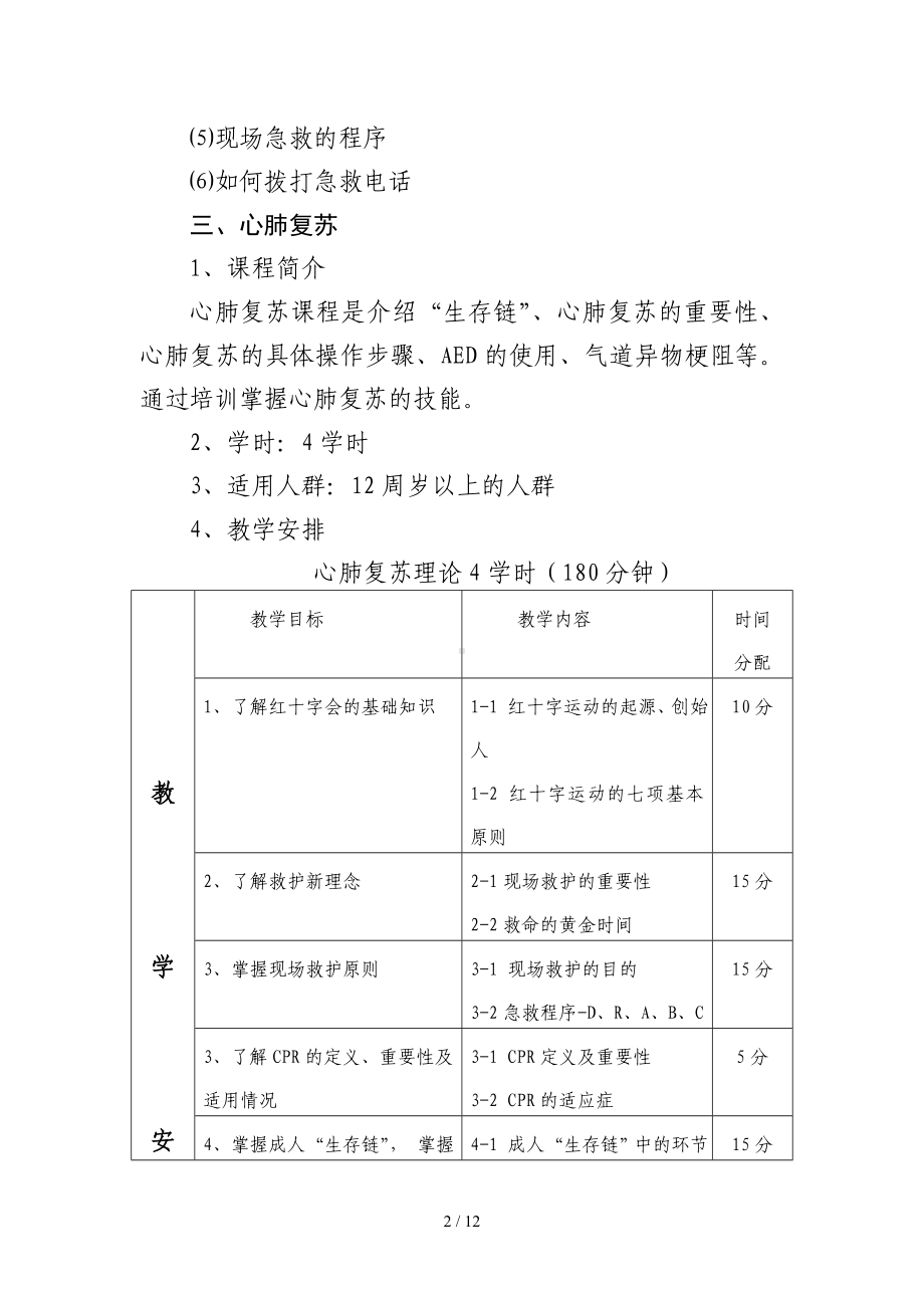 应急救护课程内容范本参考模板范本.doc_第2页