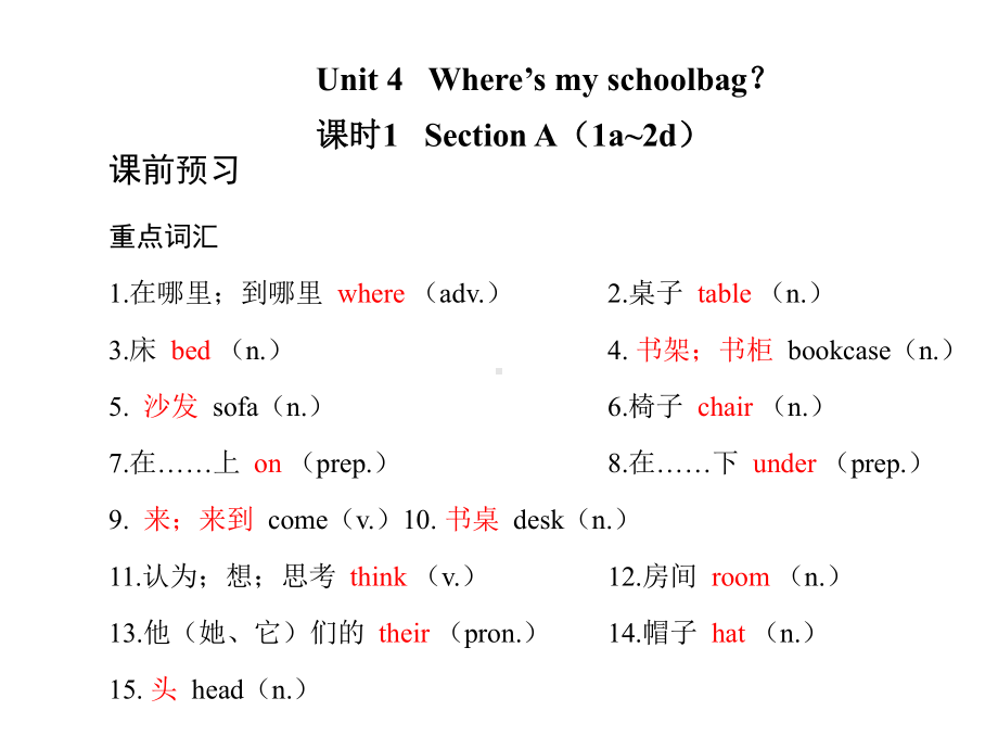 Unit 4 Where’s my schoolbag （ppt课件）-2022新人教新目标版七年级上册《英语》.pptx_第1页